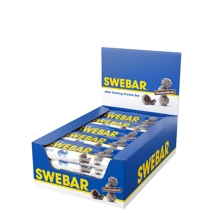 15 x Swebar Proteinbar 55 g chokladboll