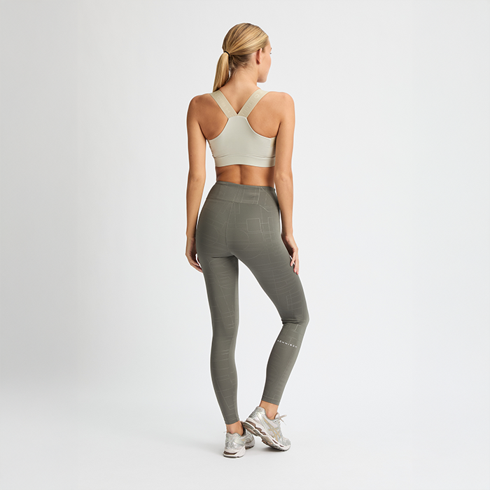 Logo Effect Emboss Tights Gr&oslash;nn