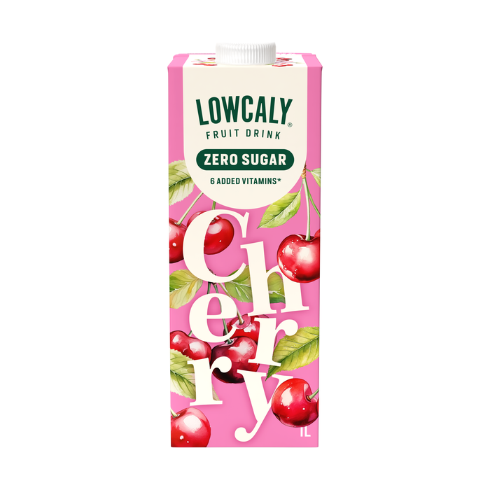 Lowcaly Fruit Drink, 1000 ml, Cherry