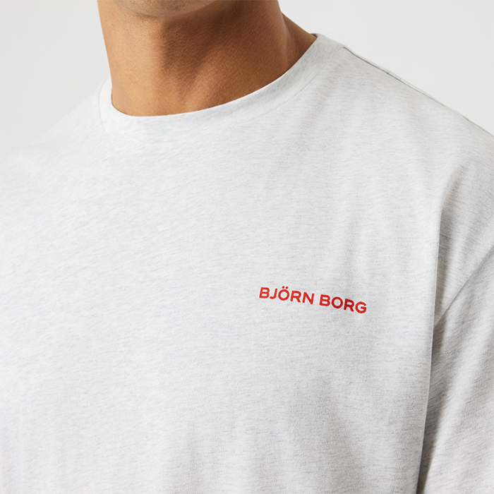 Gym Oversized T‑skjorte Lysegr&aring;