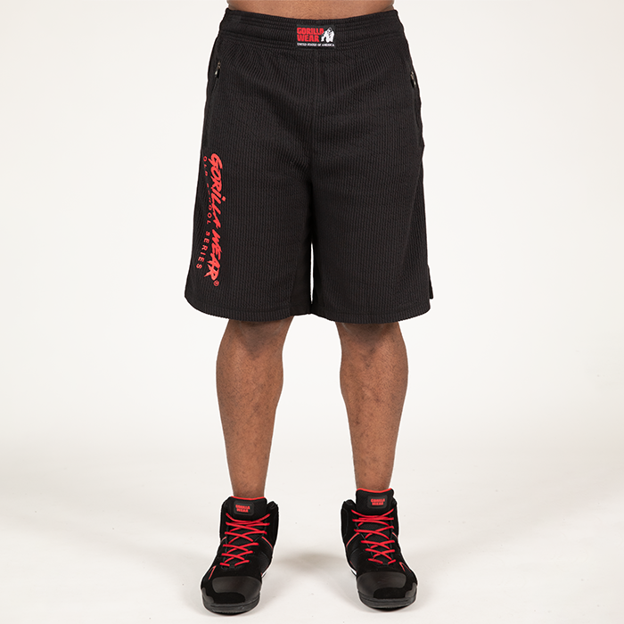 Augustine Old School Shorts, Black/Red