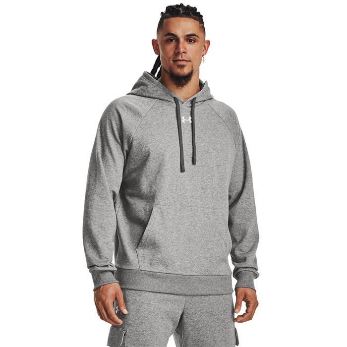 UA Rival Fleece Hoodie Castlerock Light Heather