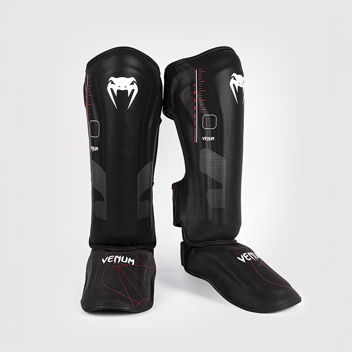 Tactical XT Leggbeskyttere Svart R&oslash;d  