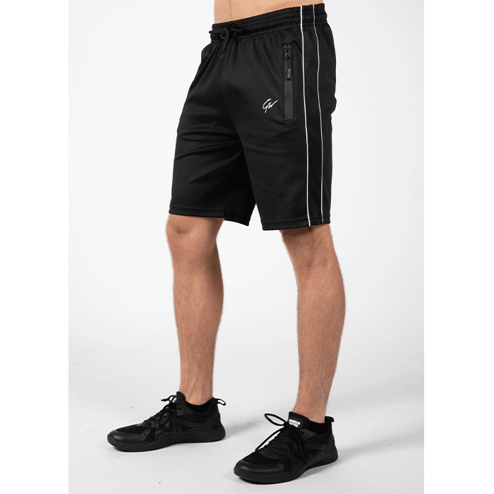 Wenden Track Shorts, Black/White