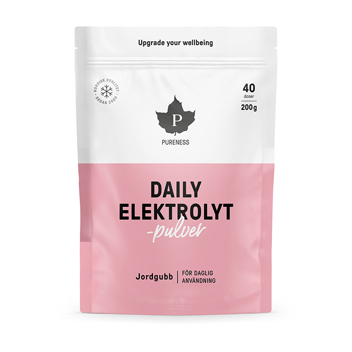 Daily Elektrolyttpulver Jordb&aelig;r 200 g