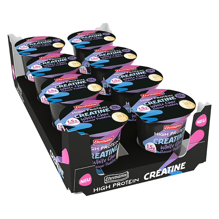 8 x Ehrmann High Protein Creatine Pudding 230 g