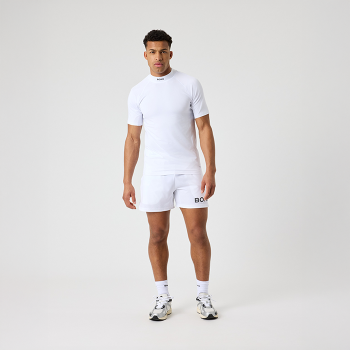 Mock Neck T‑skjorte Hvit