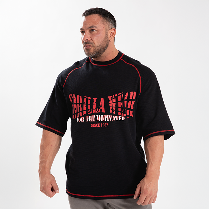 Finley Oversized T-skjorte Svart Rød