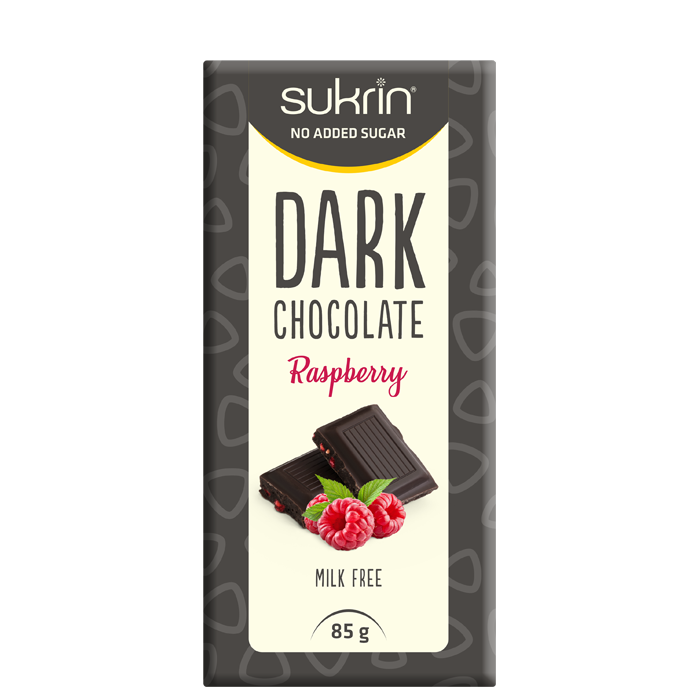 M&oslash;rk Sjokolade 65% Med Bringeb&aelig;r 85 g
