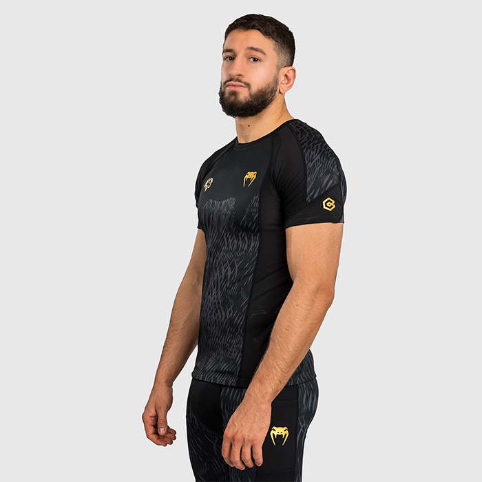 Venum X Chimaev Wild Borz Rashguard Kortermet Svart Gr&aring;