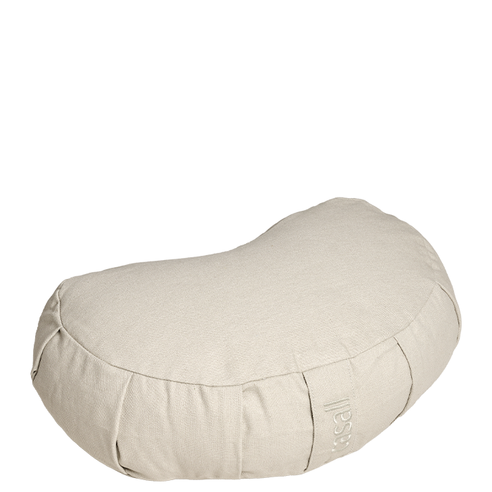 Meditasjonspute Halvmåne Beige