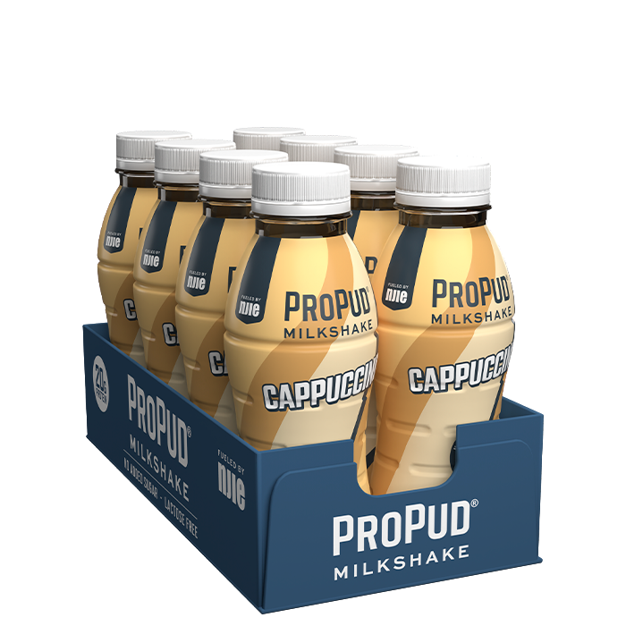 8 x ProPud Protein Milkshake, 330 ml, Cappuccino