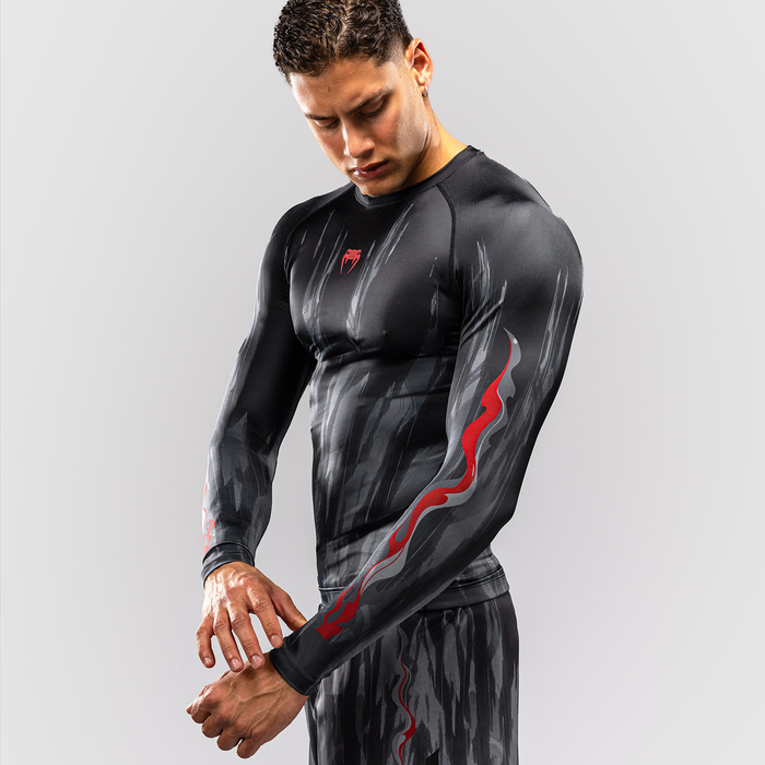 Venum Demon Long Sleeve Rashguard Black/Grey