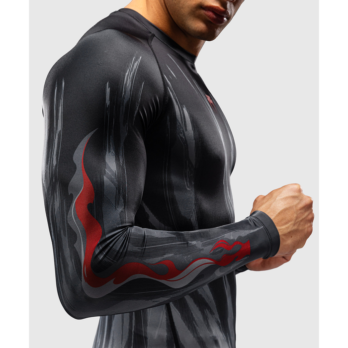 Venum Demon Long Sleeve Rashguard Black/Grey