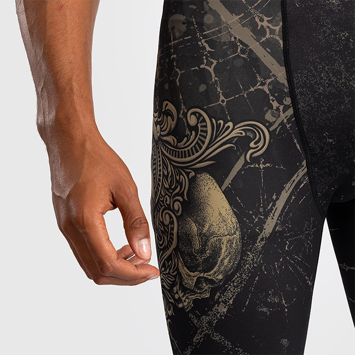 Santa Muerte 5.0 Vale Tudo Shorts Svart Gull