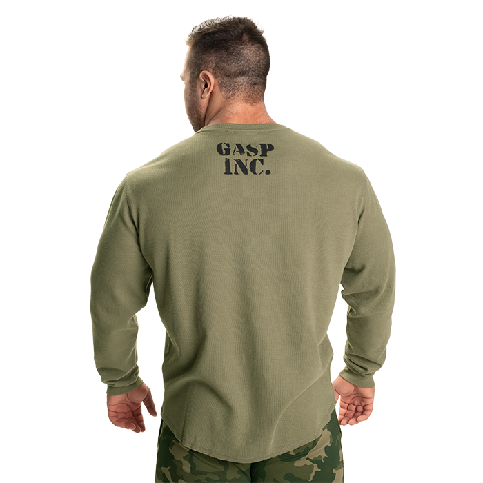 Thermal Gym Sweater, Washed Green