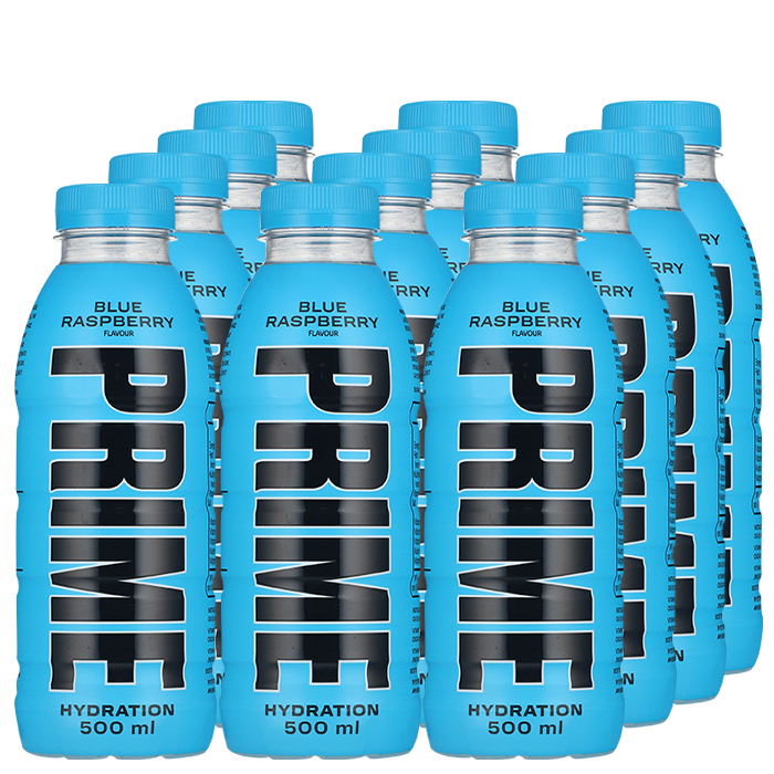 12 x Prime Hydration, 500 ml, Blue Raspberry