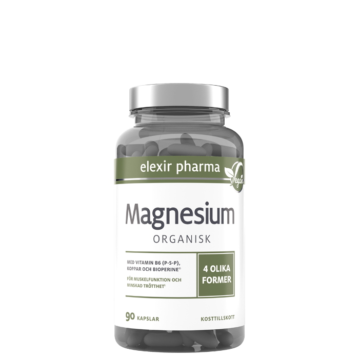 Organisk Magnesium 120 mg 90 kapsler