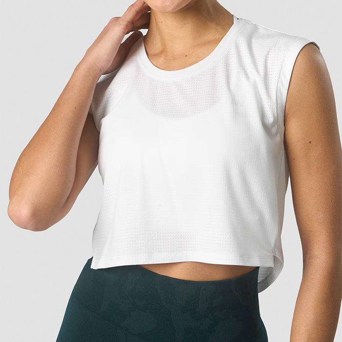 Bilde av Stride Cropped Tank Wmn, White