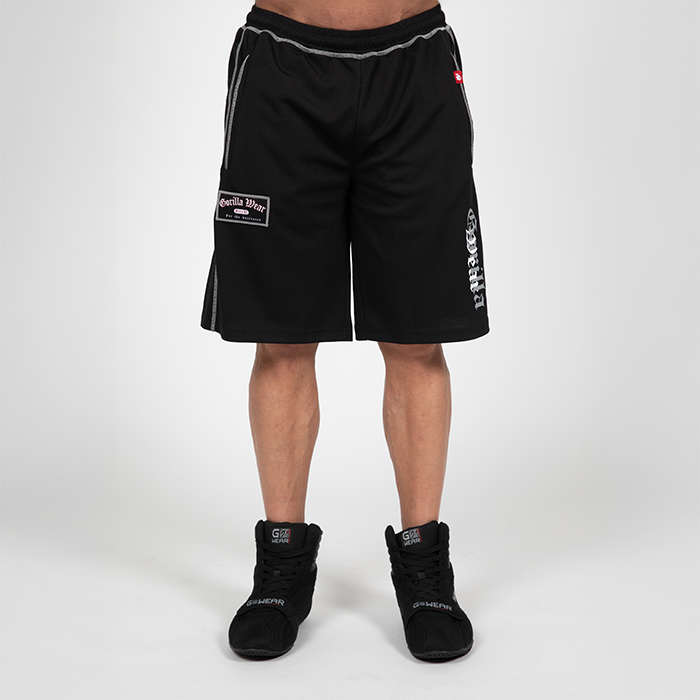 Marlow Mesh Shorts Svart Gr&aring;