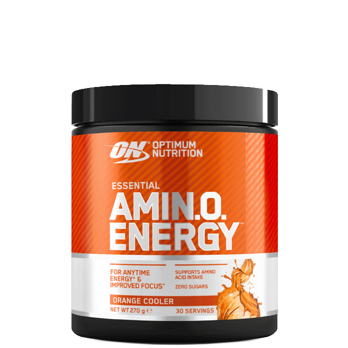 Amino Energy 270 g, aminosyretilskudd, kosttilskudd Orange