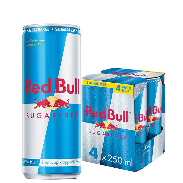 Bilde av 4 X Red Bull Energidryck, 250 Ml, Sugarfree
