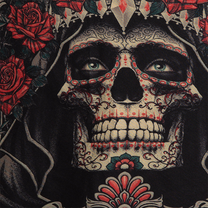 Santa Muerte 5.0 Fight Shorts Svart Gull