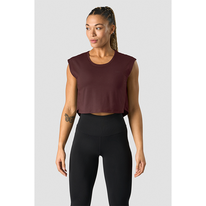 Cropped Tank Rød