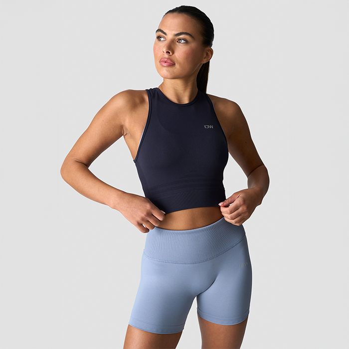 Define Seamless Cropped Topp Marinblå