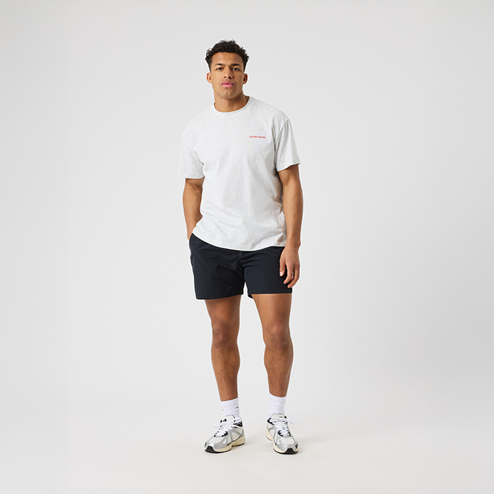 Gym Oversized T‑skjorte Lysegr&aring;