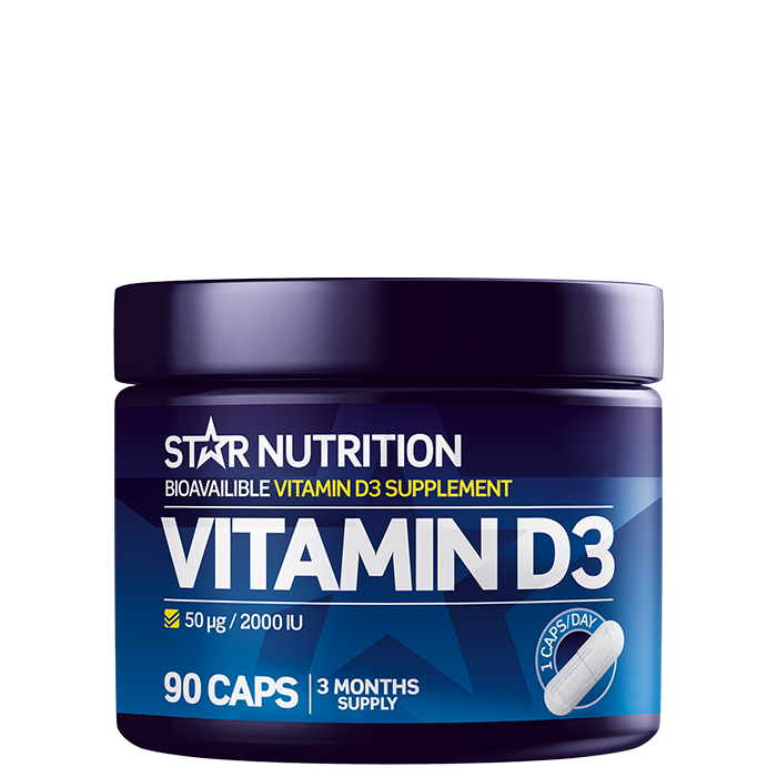Star Nutrition Vitamin D3 90 kapsler Star Nutrition Vitamin D3 90 kapsler