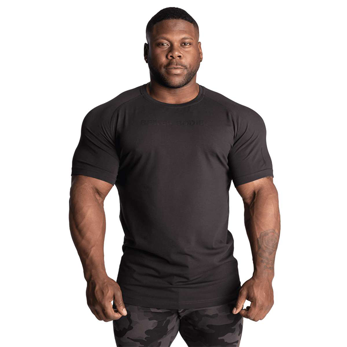 Gym Tapered Tee, Black/Black