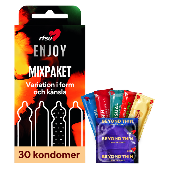 RFSU Enjoy Kondompakke Mix 30-pakning