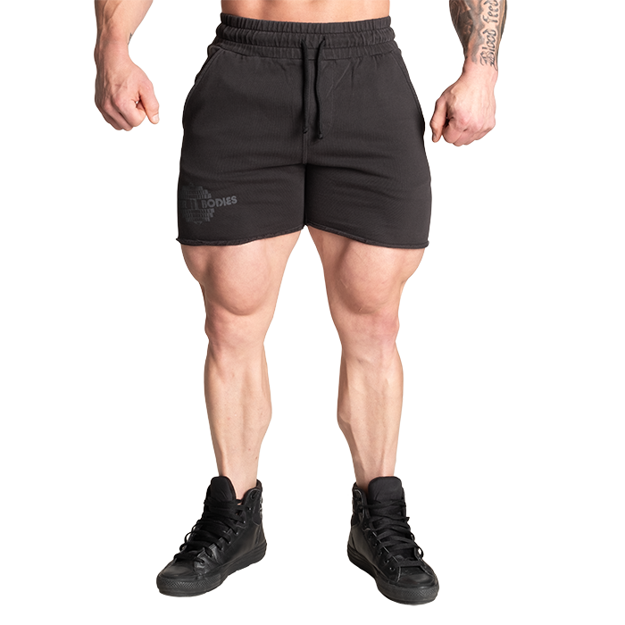 Bilde av Old School Sweatshorts, Acid Washed Black