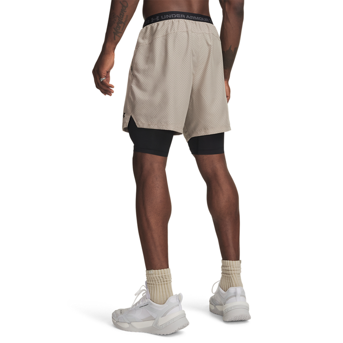 UA Vanish Wven Short 2.0 2n1 Timberwolf Taupe