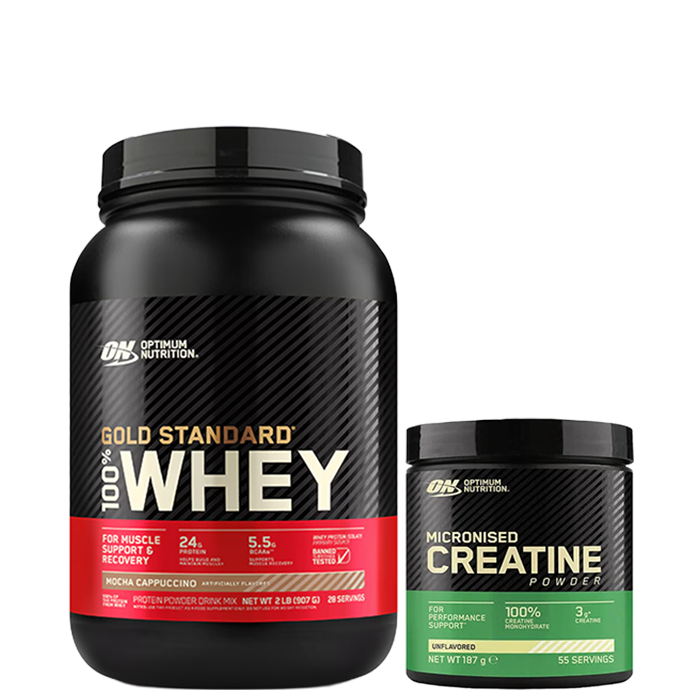 100% Whey Gold Mocha Cappuccino 908 g + Kreatin 187 g
