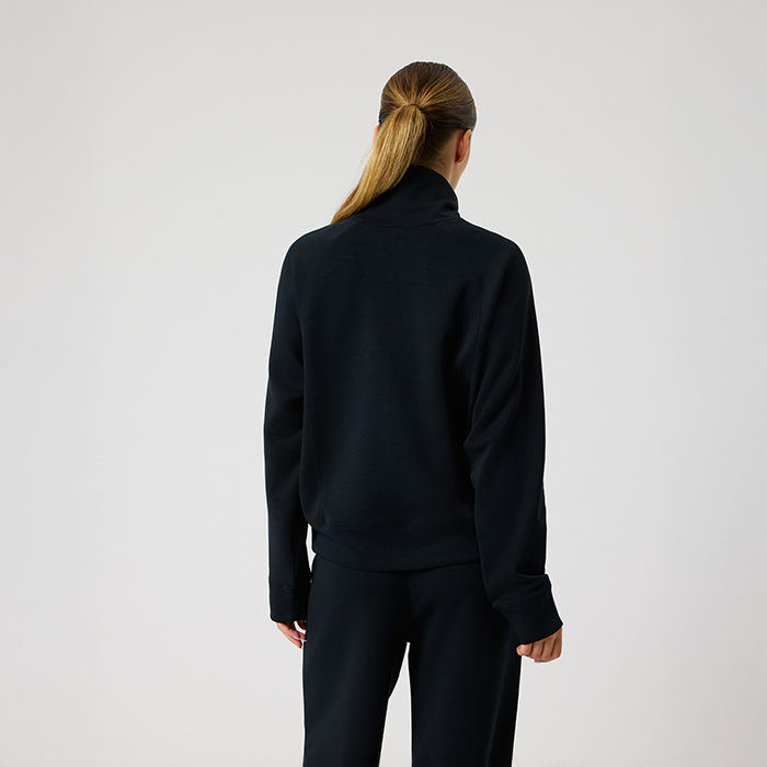 Studio Soft Half‑Zip Sweatshirt Svart