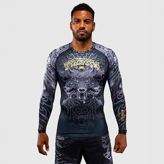 Venum Wolf Atak Rashguard Langermet Svart Grå
