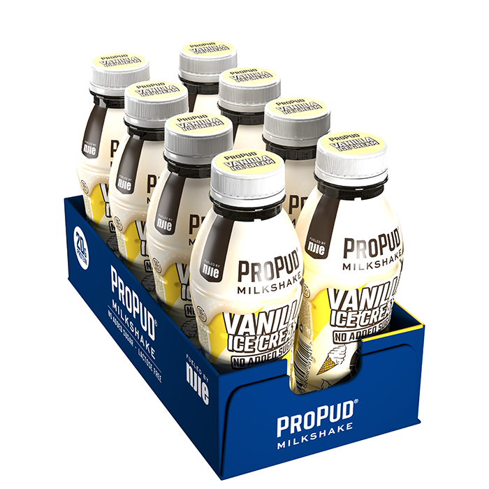 Bilde av 8 X Propud Protein Milkshake, 330 Ml, Vanilla Ice Cream