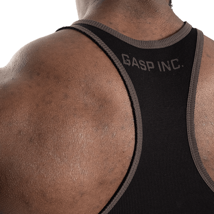 Ribbed T-back, Black