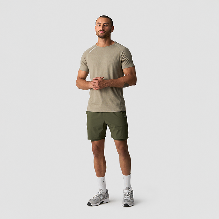 Workout 2-i-1 Shorts Gr&oslash;nn