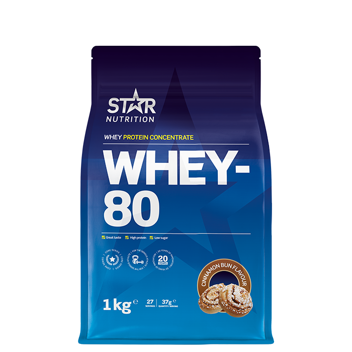Whey-80 Myseprotein 1 kg
