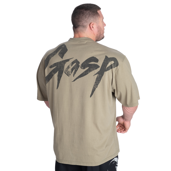 Washed T-skjorte Gr&oslash;nn