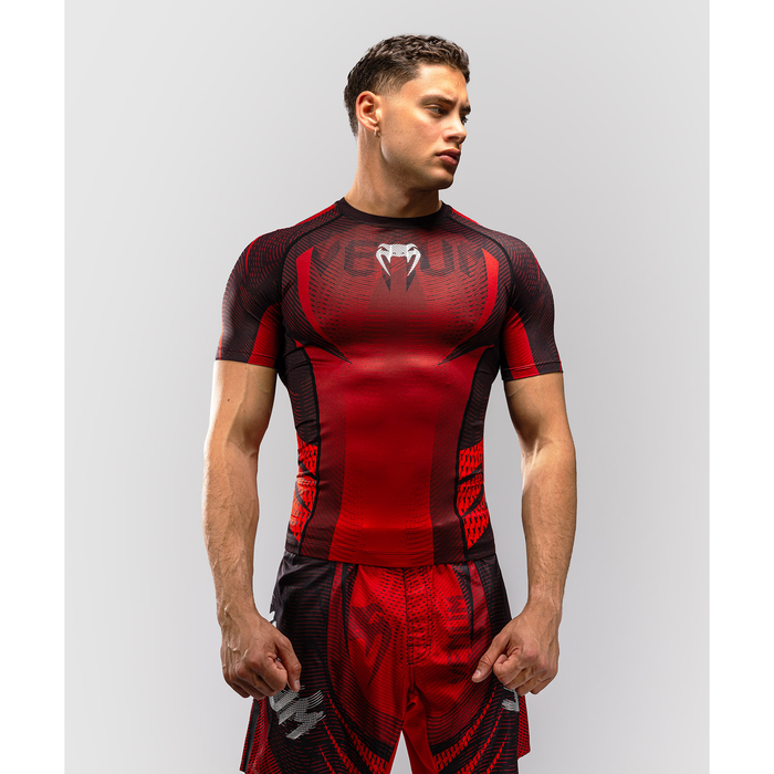 Venum GALACTIC 3.0 Short Sleeve Rashguard Red/Silver