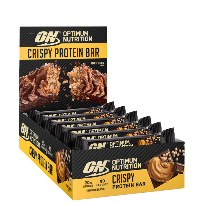 10 x Optimum Protein Crisp Bar, 65 g