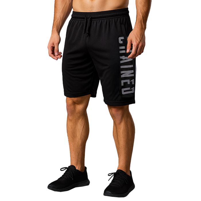 Chained Mesh Shorts Svart