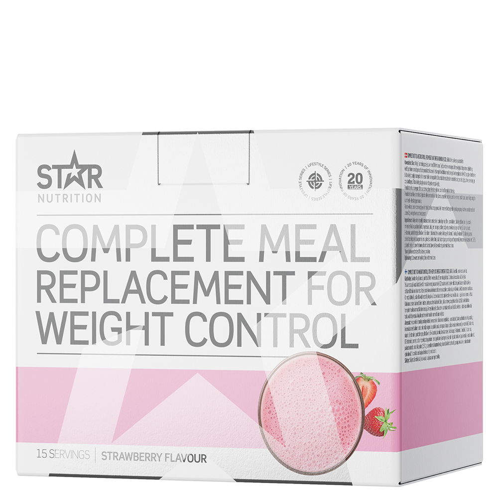 Complete Meal M&aring;ltidserstatning Vektkontroll 15 porsjoner jordgubb