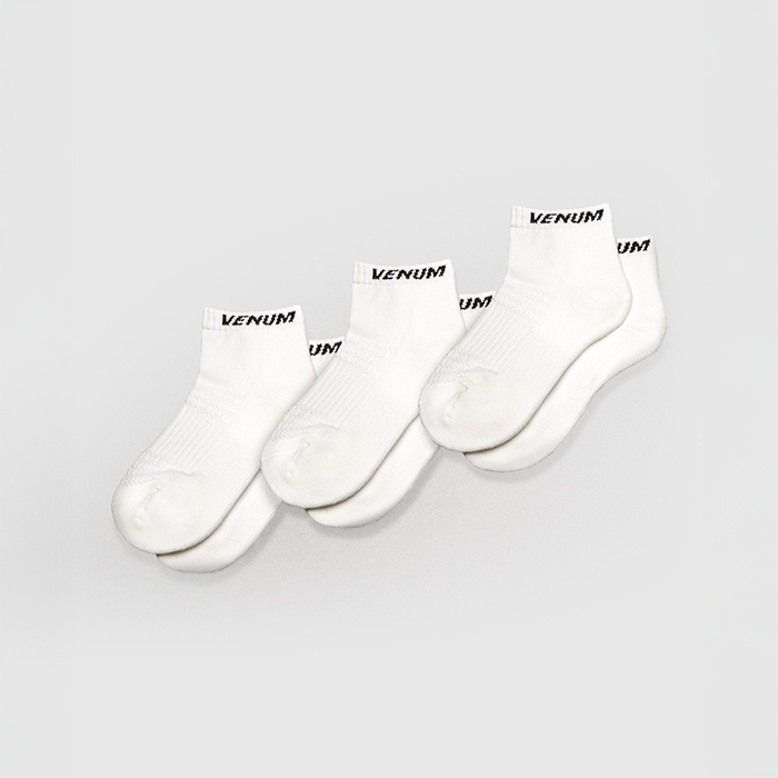 Ankelsokker 3 par Hvit Svart