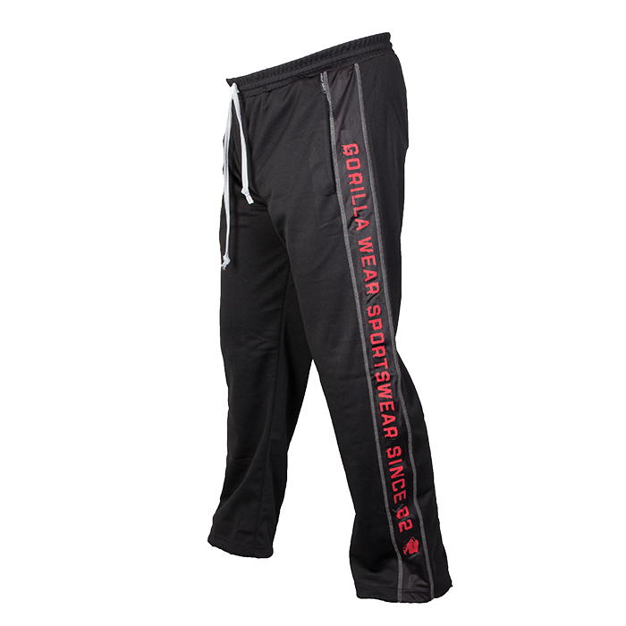 Functional Mesh Pants, Black/Red