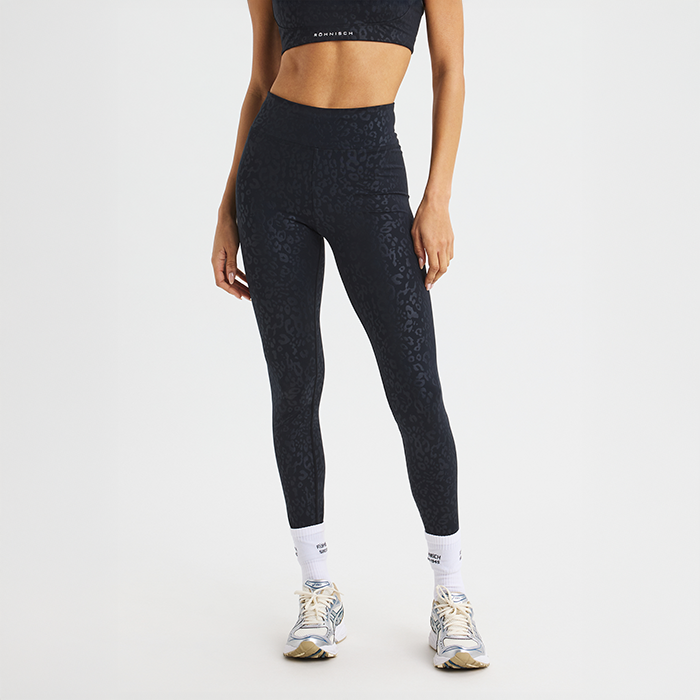 Leo Emboss Tights Svart